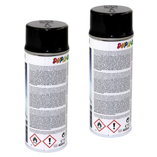 Spraypaint spraycan spray paint Cars Dupli Color 385865 black glossy 2 X 400 ml