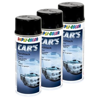 Spraypaint spraycan spray paint Cars Dupli Color 385865 black glossy 3 X 400 ml