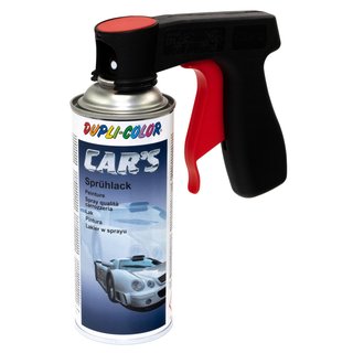 Spraypaint spraycan spray paint Cars Dupli Color 385865 black glossy 400 ml with Pistolgrip