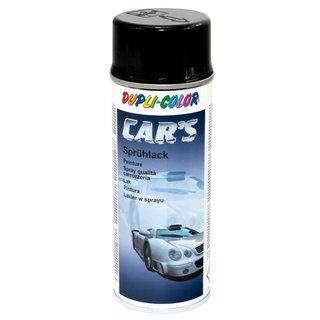 Spraypaint spraycan spray paint Cars Dupli Color 385865 black glossy 3 X 400 ml with Pistolgrip
