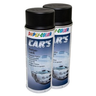 Spraypaint spraycan spraypaint Cars Dupli Color 385872 black matte 2 X 400 ml