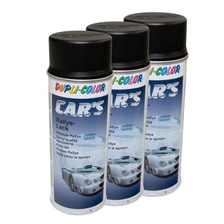 Spraypaint spraycan spraypaint Cars Dupli Color 385872 black matte 3 X 400 ml