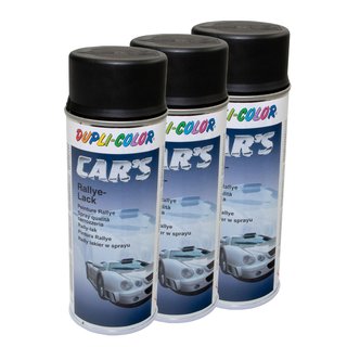 Lackspray Spraydose Sprühlack Cars Dupli Color 652240 schwarz seidenmatt 3 X 400 ml