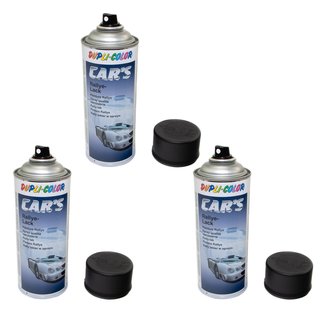 Spraypaint spraycan spraypaint Cars Dupli Color 652240 black satin 3 X 400 ml