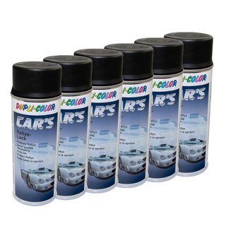 Lackspray Spraydose Sprhlack Cars Dupli Color 652240 schwarz seidenmatt 6 X 400 ml
