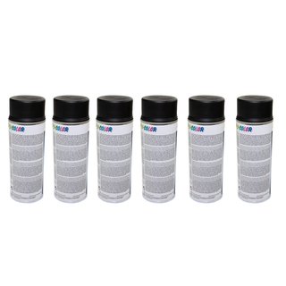 Spraypaint spraycan spraypaint Cars Dupli Color 652240 black satin 6 X 400 ml