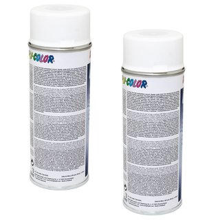 Spraypaint spraycan spraypaint Cars Dupli Color 651953 white matt 2 X 400 ml