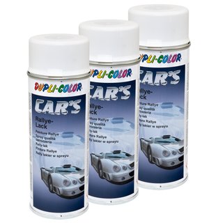 Lackspray Spraydose Sprhlack Cars Dupli Color 651953 weiss matt 3 X 400 ml