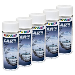 Lackspray Spraydose Sprhlack Cars Dupli Color 651953 weiss matt 5 X 400 ml