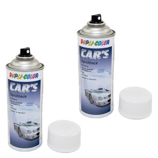 Lackspray Spraydose Sprhlack Cars Dupli Color 652233 weiss seidenmatt 2 X 400 ml