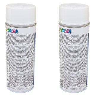 Spraypaint spraycan spraypaint Cars Dupli Color 652233 white satin 2 X 400 ml