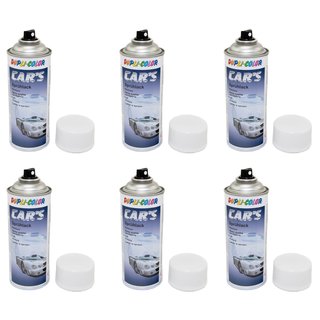 Spraypaint spraycan spraypaint Cars Dupli Color 652233 white satin 6 X 400 ml