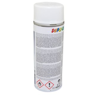 Spraypaint spraycan spraypaint Cars Dupli Color 652233 white satin 5 X 400 ml with Pistolgrip