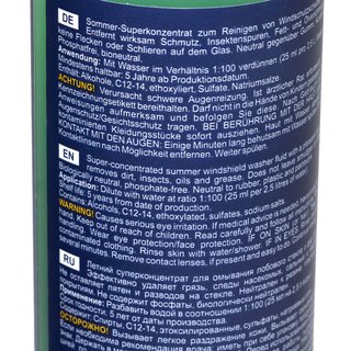 Windscreen Cleaner Concentrate Summer MANNOL 8 X 250 ml