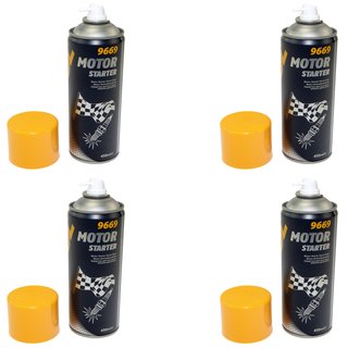 Starter Spray Starterspray Start Fix Starthilfe Motor MANNOL 4 X 450 ml