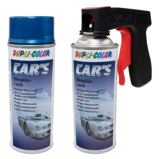 Spraypaint spraycan spraypaint Cars Dupli Color 706837 blue azureblue metallic 2 X 400 ml with Pistolgrip