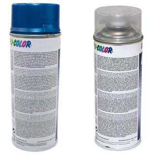 Spraypaint spraycan spraypaint Cars Dupli Color 706837 blue azureblue metallic 400 ml + Clarlaquer 385858 400 ml