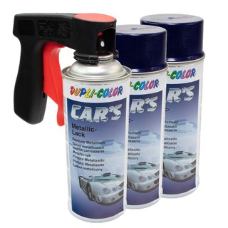 Lackspray Spraydose Sprhlack Cars Dupli Color 706844 blau-lila metallic 3 X 400 ml mit Pistolengriff