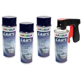 Lackspray Spraydose Sprhlack Cars Dupli Color 706844 blau-lila metallic 4 X 400 ml mit Pistolengriff