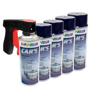 Lackspray Spraydose Sprhlack Cars Dupli Color 706844 blau-lila metallic 5 X 400 ml mit Pistolengriff