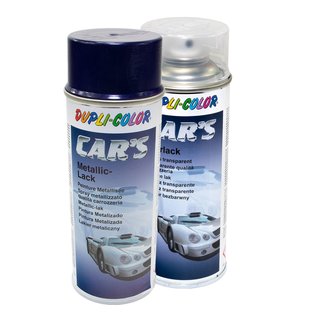 Spraypaint spraycan spraypaint Cars Dupli Color 706844 blue-purple metallic 400 ml + Clarlaquer 385858 400 ml