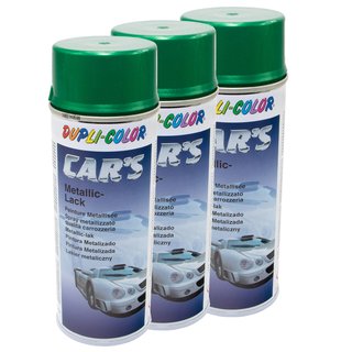 Spraypaint spraycan spraypaint Cars Dupli Color 706851 green limegreen metallic 3 X 400 ml