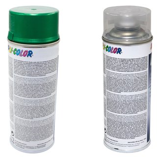 Lackspray Spraydose Cars Dupli Color 706851 grn lindgrn metallic 400 ml + Klarlack 385858 400 ml