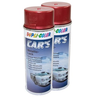 Lackspray Spraydose Sprhlack Cars Dupli Color 706868 rot metallic 2 X 400 ml