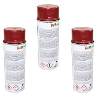 Spraypaint spraycan spraypaint Cars Dupli Color 706868 red metallic 3 X 400 ml