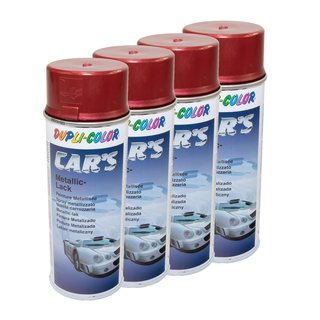 Lackspray Spraydose Sprhlack Cars Dupli Color 706868 rot metallic 4 X 400 ml