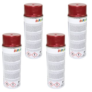 Spraypaint spraycan spraypaint Cars Dupli Color 706868 red metallic 4 X 400 ml