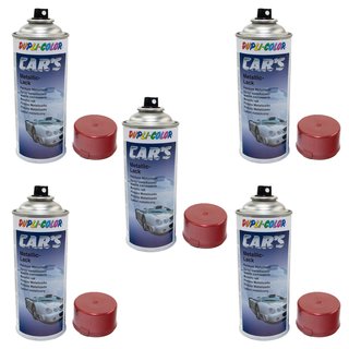 Lackspray Spraydose Sprhlack Cars Dupli Color 706868 rot metallic 5 X 400 ml