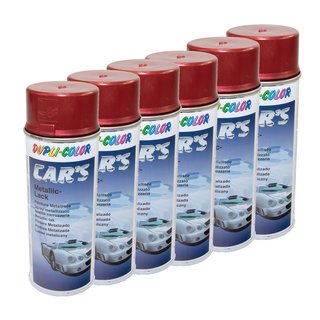 Lackspray Spraydose Sprhlack Cars Dupli Color 706868 rot metallic 6 X 400 ml