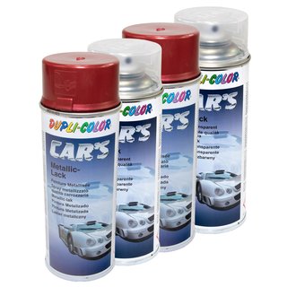 Spraypaint spraycan spraypaint Cars Dupli Color 706868 red metallic 2 X 400 ml + Clarlaquer 385858 2 X 400 ml