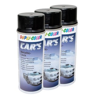 Spraypaint spraycan spraypaint Cars Dupli Color 706875 black metallic 3 X 400 ml