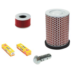 Maintenance package air filter + oil filter + Oil filter screw + spark plugs