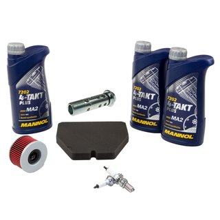 Maintenance Set oil 3L air filter + oil filter + Oil filter screw + spark plugs