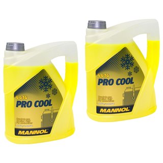 Radiatorantifreeze coolant readymixture MANNOL Pro Cool 2 X 5 liters