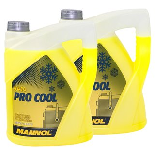 Khlerfrostschutz Khlmittel Fertiggemisch MANNOL Pro Cool 2 X 5 Liter