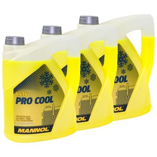 Khlerfrostschutz Khlmittel Fertiggemisch MANNOL Pro Cool 3 X 5 Liter