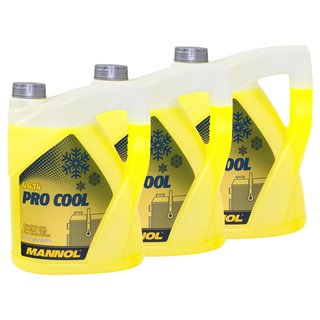 Khlerfrostschutz Khlmittel Fertiggemisch MANNOL Pro Cool 3 X 5 Liter