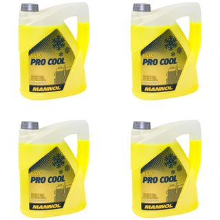 Radiatorantifreeze coolant readymixture MANNOL Pro Cool 4 X 5 liters