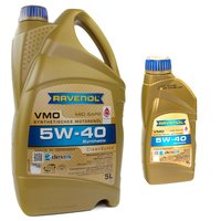Engineoil oil RAVENOL VMO SAE 5W-40 5 liters + 1 liter