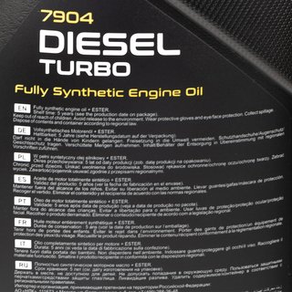 Engine oil set 5W40 Diesel Turbo 5 liters + oil filter SM 118