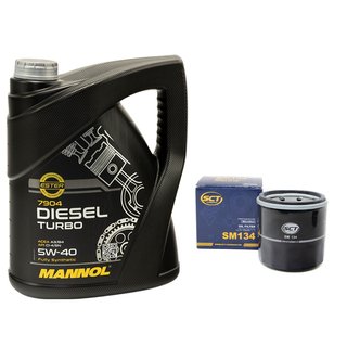 Engine oil set 5W40 Diesel Turbo 5 liters + oil filter SH 4787 P