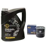 Engine oil set 5W40 Diesel Turbo 5 liters + oil filter SH...