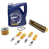 Maintenance Set oil 4L air filter + oil filter + spark plug