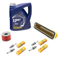 Maintenance Set oil 4L air filter + oil filter + spark plug
