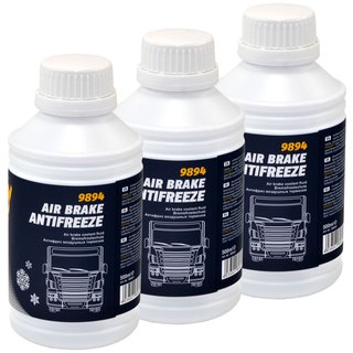 Antifreeze Frost protection compressed air brake MANNOL 9894 3 X 500 ml