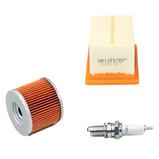 Maintenance package air filter + oil filter + spark plug
